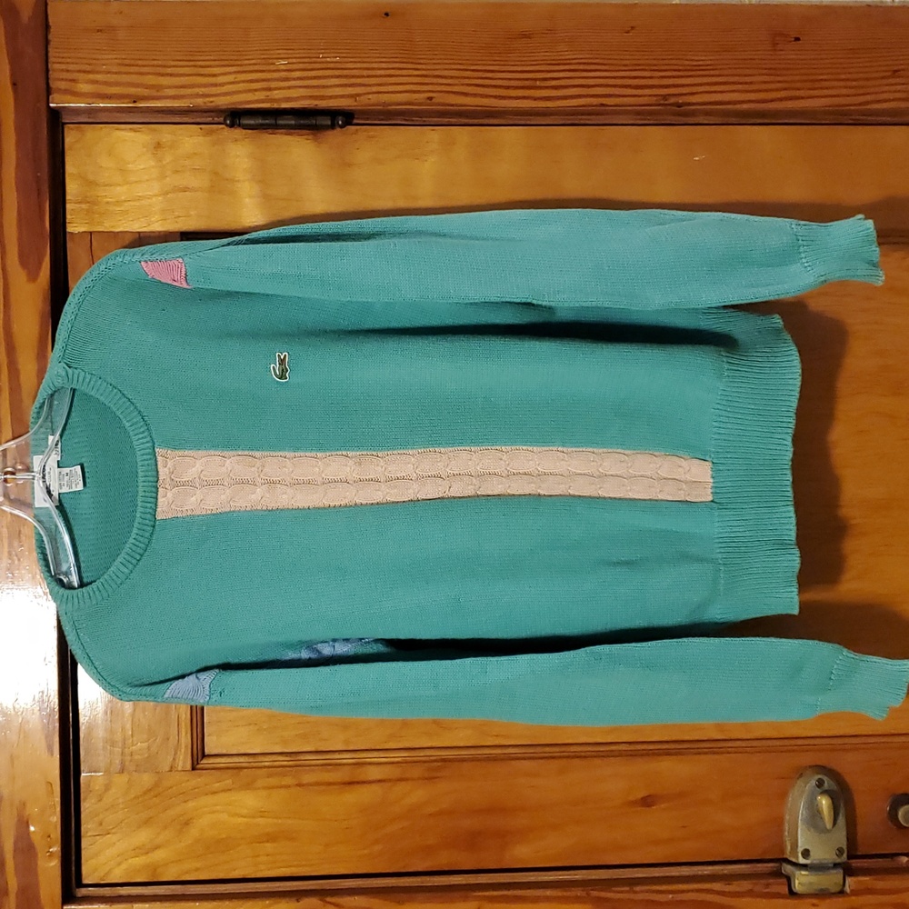 Men's Lacoste Club Vintage Cotton Sweater Made in USA Medium